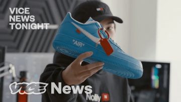 Man introducing Sneakers